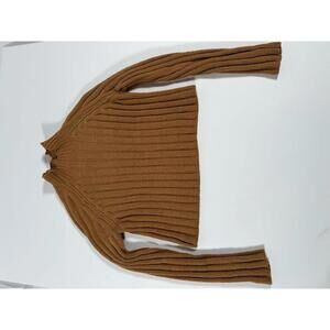 American Eagle Brown Ribbed Knit Sweater M